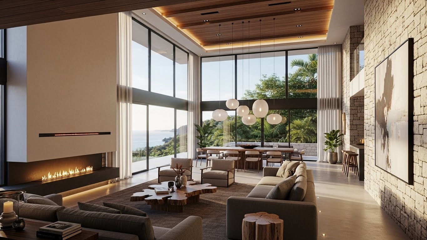 villa iç mimari tasarımı